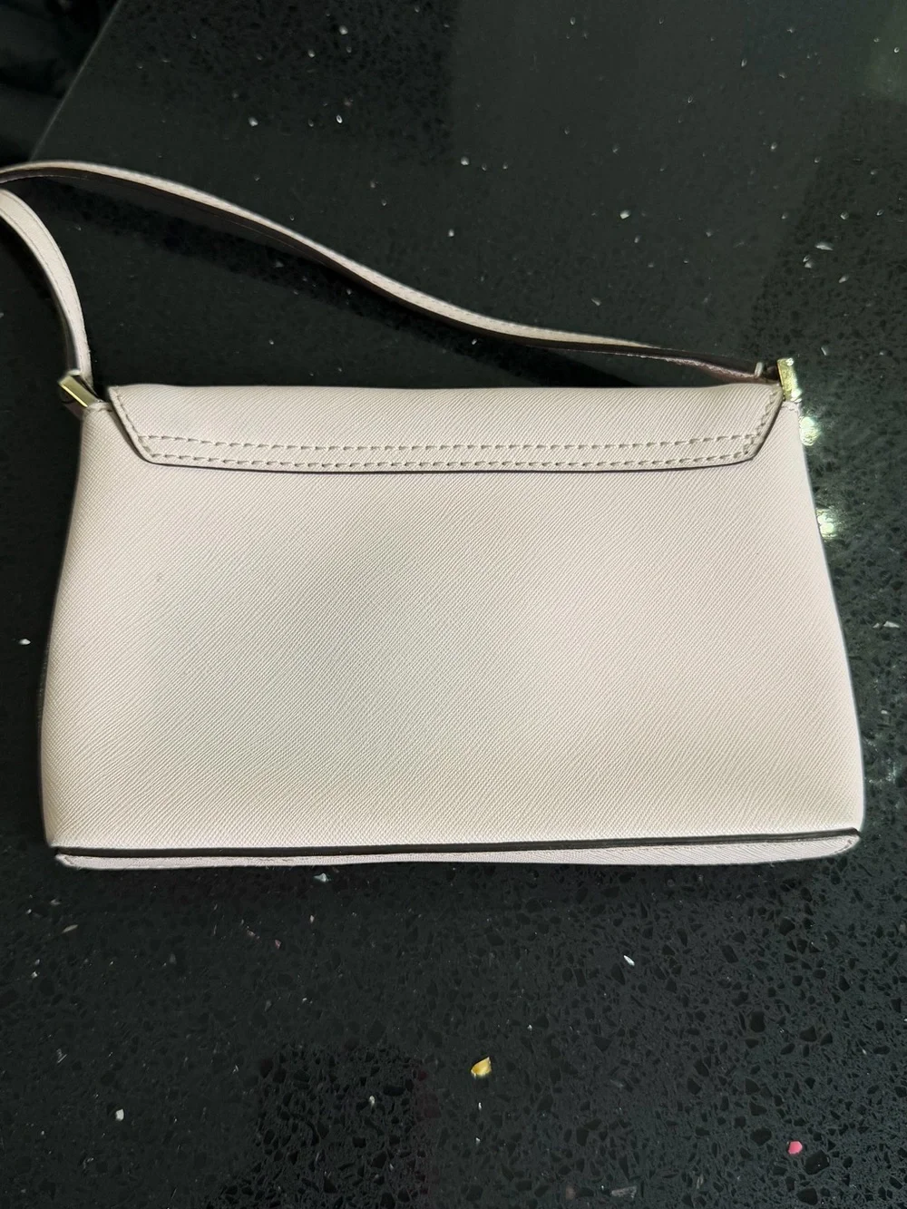 Kate Spade Newbury Lane Sally Light Pink Gold Saffiano Leather Crossbody Bag